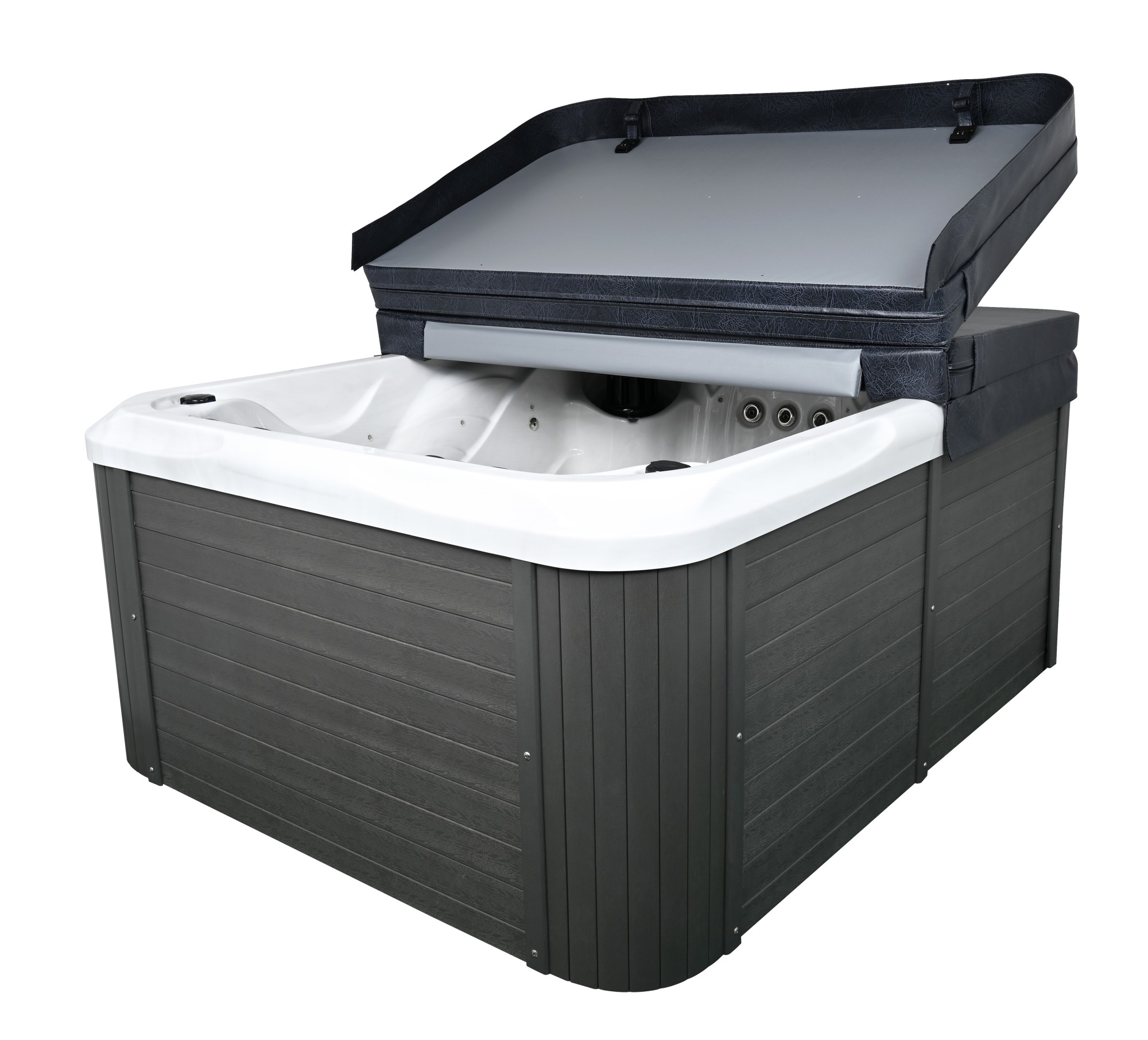 Nordspa Thermo-X 230 musta ulkoporealtaan lämpökansi - Image 2