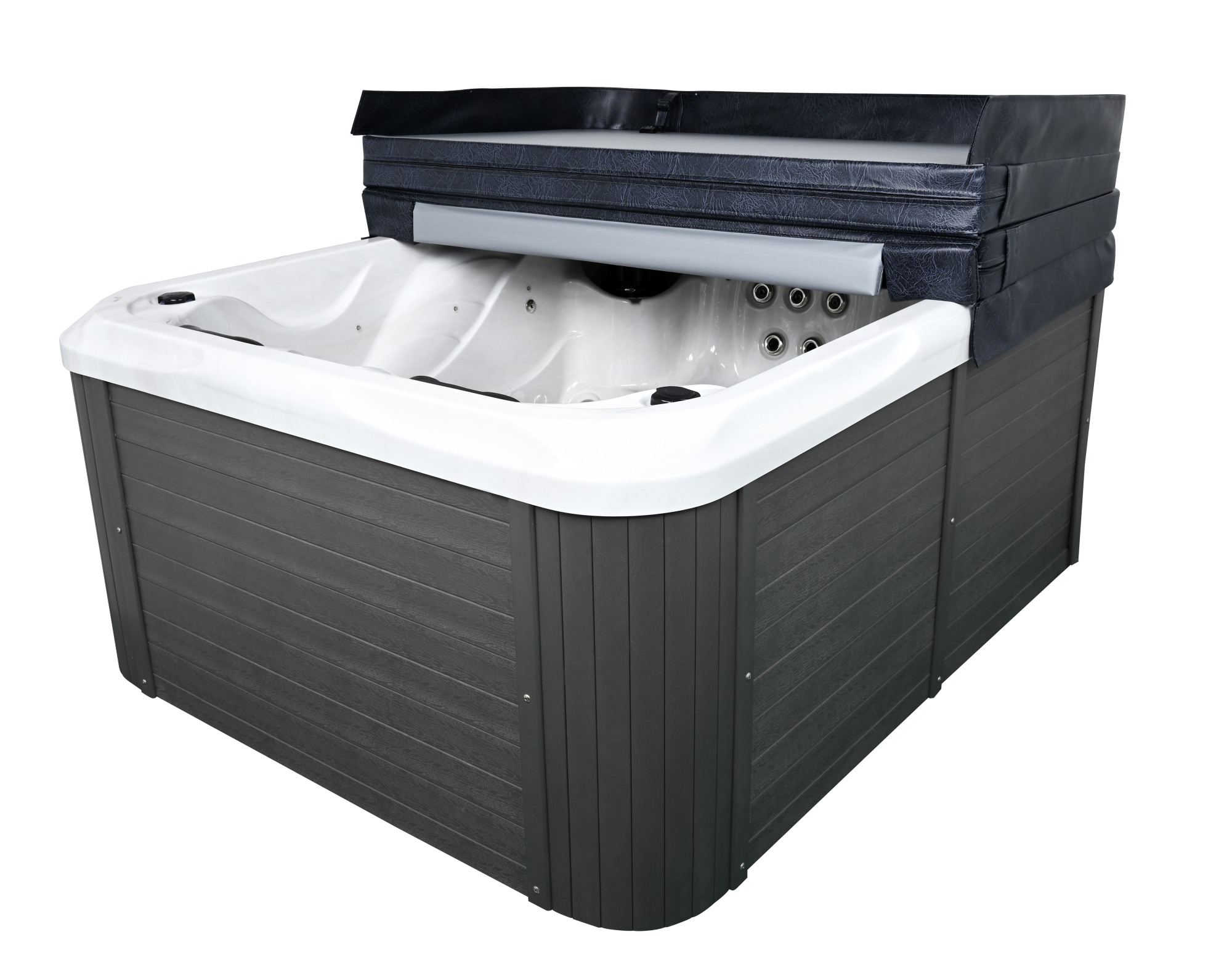 Nordspa Thermo-X 230 musta ulkoporealtaan lämpökansi - Image 3
